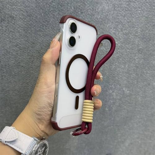 Coque iPhone 16 Pro Max antichoc mate avec cordon amovible