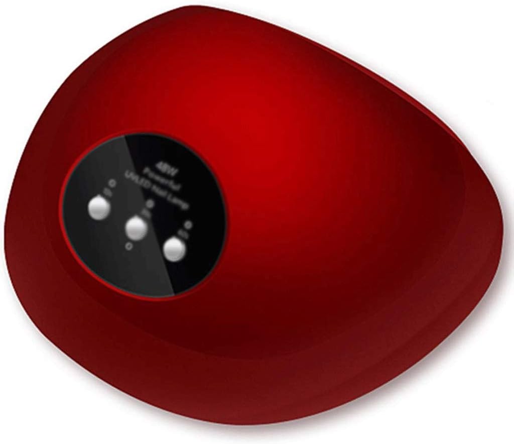 Nail Lamp - AUTO Sensor Timer, UV Gel Curing Lamp for Polish Nails and Toe Nail Curing Light, for Salon Home （red）