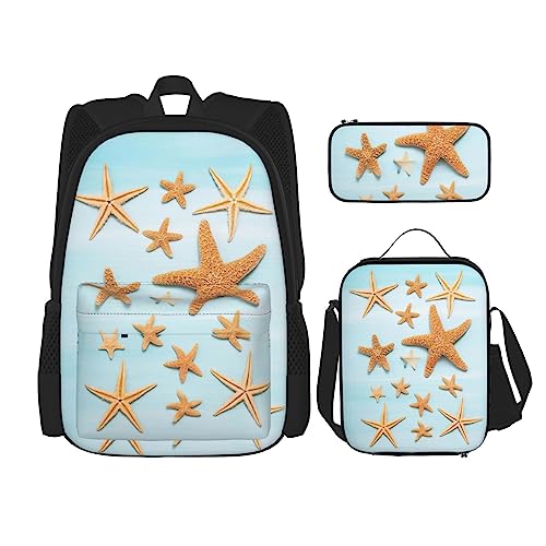 Ensemble maritime 3 en 1 avec sac à dos sac à déjeuner et trousse décontracté