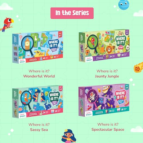 Image of Underwater Jigsaw Puzzles for Toddlers | Where is it? Sassy Sea - LoveDabble | Sea Animals Flashcards for Kids | Learning Toys & Puzzles for Kids | Birthday Gifts for Boys and Girls