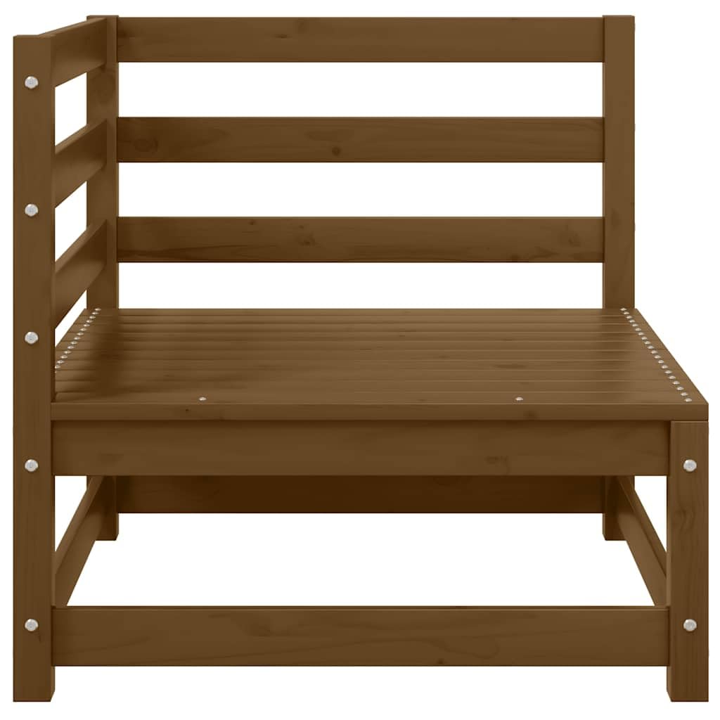 Divano angolare da giardino con cuscino color crema in legno massello di pino, divano angolare modulare per una progettazione flessibile, mobile da esterno robusto e stabile con comodi cuscini