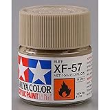 Tamiya XF-57 10ml Tamiya 81757 - Pintura Acrílica Mini, Mate Ante Frasco de 10 ml, XF-57