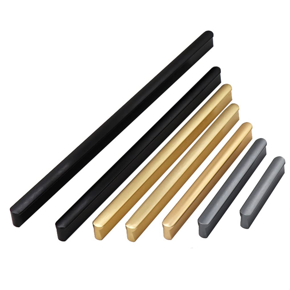 2 uchwyty meblowe ze stopu aluminium, szare gałki do szafek, gałki do szuflad, szafki kuchennej, szafy na ubrania, relingi, komoda, szafka (długość 1500 mm)