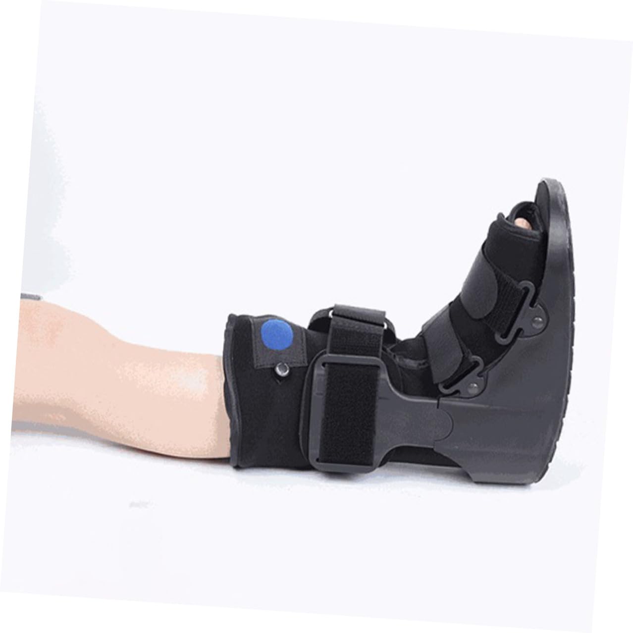Foot Stabilizer Short Boot with Ankle Support and Anti-rotation Brace, Low-profile Medical Ankle Fixation Shoe with Inflatable Cushion for Post-surgery and Injury Protection