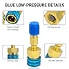 kclkda 2Pcs R1234yf to R134a Adapter, High/Low Side Quick Coupler Adapter, R1234yf Refrigerant Recharge Kit, Quick Couplers R134a Adapters for Car A/C Refrigerant System Evacuation Recharging #2