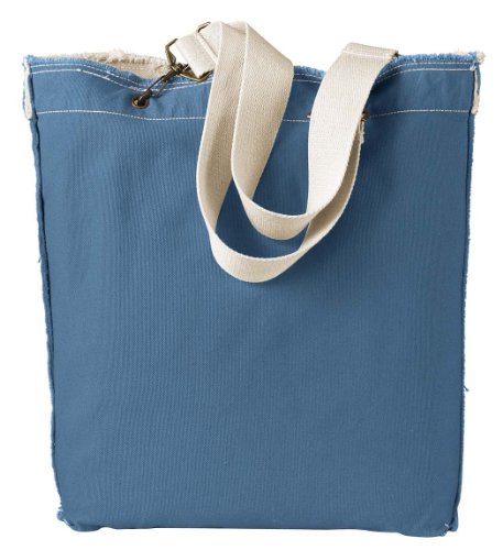 1906-14 oz. Direct-Dyed Raw-Edge Tote