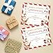 Christmas Gifts Certificates, 25 Pcs Xmax Holiday Certificates from Santa, Christmas Gifts for Kids, Christmas Party Favors Supplies Decorations, 20