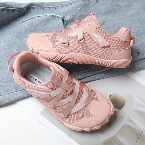 Image of UBFEN Kids Barefoot Shoes Zero Drop Wide Toe Box Sneakers for Boys Girls | Hook&Loop, Lightweight, Breathable, Suitable for Hiking, Walking, Tennis, Running, Daily Wear, Toddler, Little Kid, Big Kid