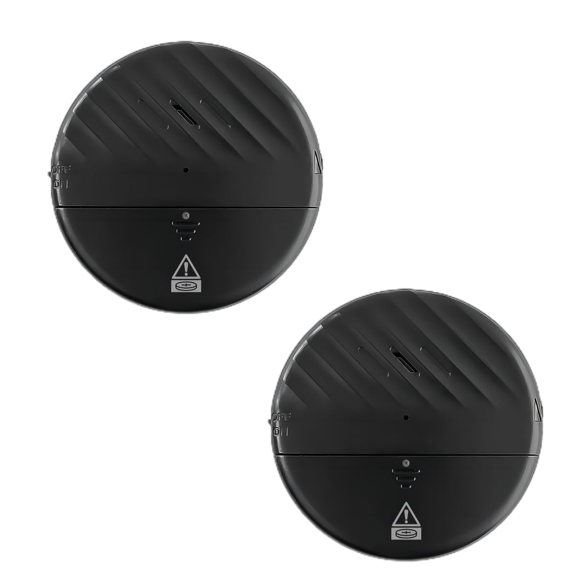 ThreeH Alarma Sensor de Vibración 125dB Fuerte Delgado con Baterías Sensibilidad Ajustable Luz Indicadora LED para Puerta Ventana Blanco 2 Paquetes