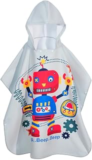 Kids Hooded Beach Towel - Super Soft Absorbent Cotton Poncho for Boys & Girls, Bath Pool & Beach Use,Toddler to Teen (3-13 Years) (Robot)