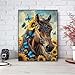 askkqtx Horse Diamond Art Kits for Adults, Butterfly Sunflowers Diamond Painting Kits for Beginnners, DIY 5D Full Drill Crystal Rhinestone Gem Art Craft Kits for Home Wall Decor 12X16 Inch