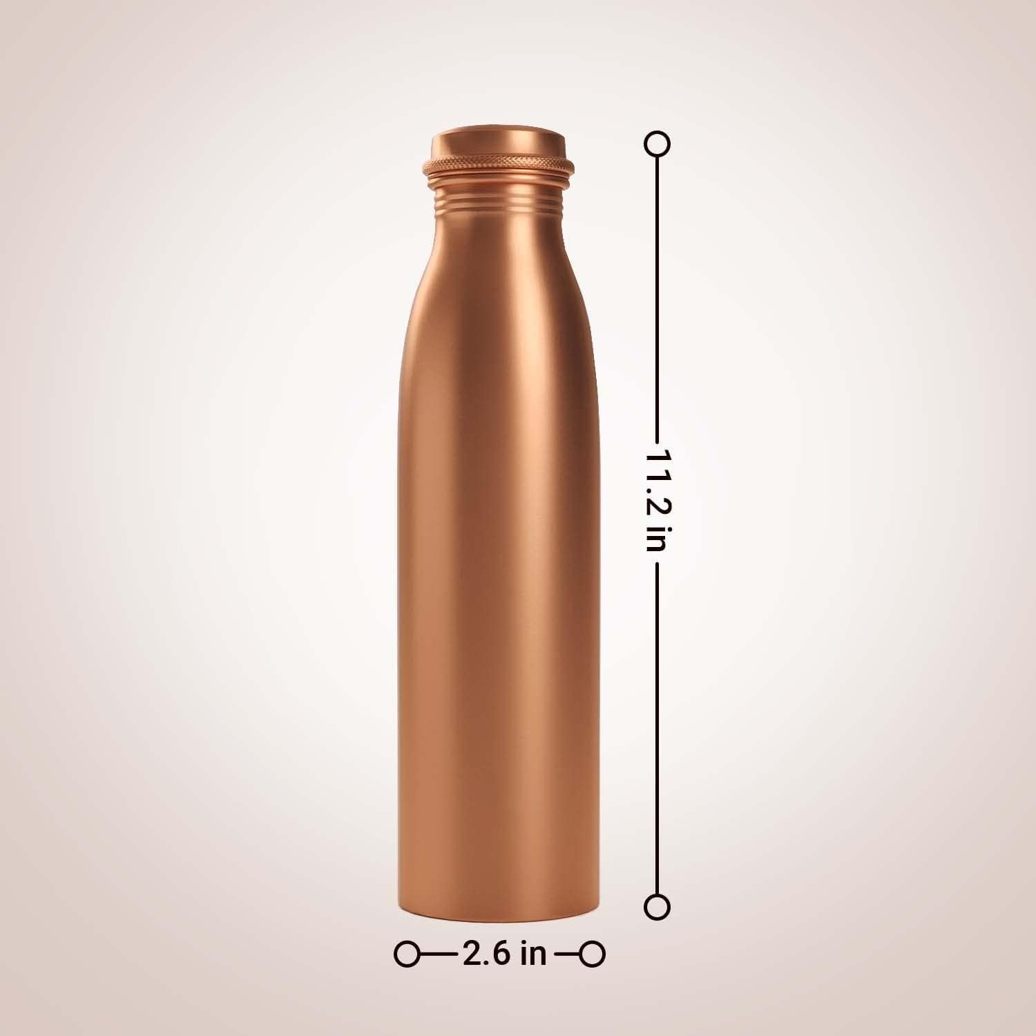 YOUONE Pure Copper Water Bottle, Ayurvedic, Leak Proof, 1 Litre/34 oz
