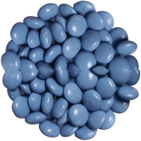 Powder Blue Chocolate Colored Powder Blue Drops Candy 15 Pound Bulk Bag