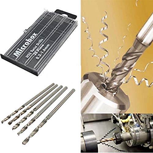 Image of DIY Crafts Design No # 4, Tiny HSS, Steel HSS Micro Twist Drill Bit, 0.3mm-1.6mm For DIY Crafts Works (Pack of 20 Pcs) Note These are Min (Design No # 4, Tiny HSS)