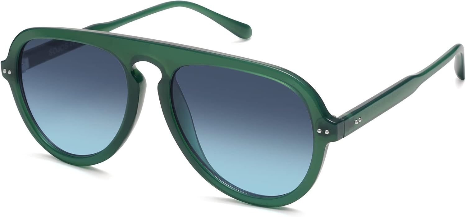 SOJOS Retro Aviator Sunglasses Womens Mens Vintage Plastic Frame Shades Lentes De Sol Para Mujer SJ2255
