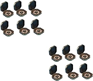 CLISPEED 12 Peças Brinquedos De Brinquedo Pirata Bússola De Natal Para Crianças Fantasias De Halloween De Pirata Infantil Miniaturas Bússola Pirata Presente Personalizado Bússola