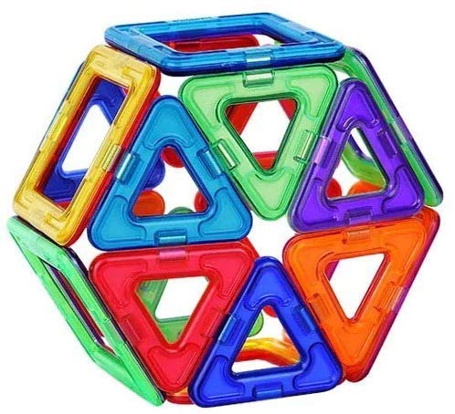 Magnetic Building Blocks. 3D Premium Magnets DIY Educational Kit for Kids (Multicolor, 12 Pieces) (B08666261F) Amazon Price History, Amazon Price Tracker