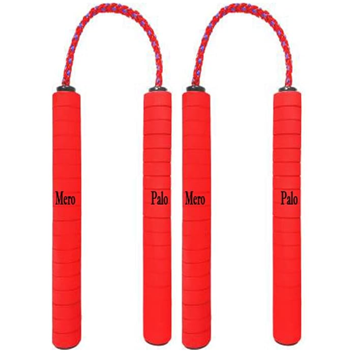 Buy Mero Palo Colur Foam NUNCHAKU Martial Arts Weapon Fully Foam Handled Ball Bearing Rope