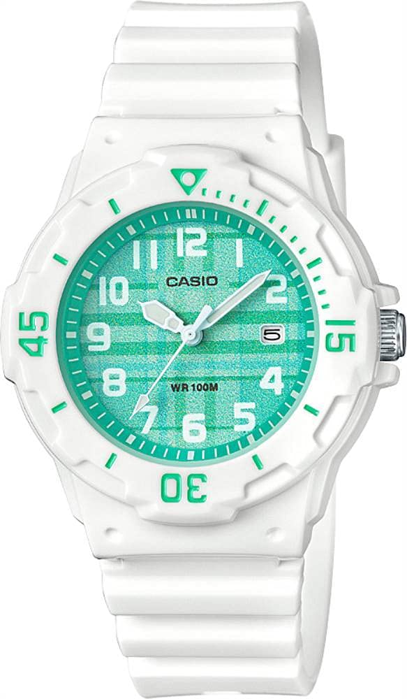 CasioWomens Quartz Watch, Analog Display and Resin Strap