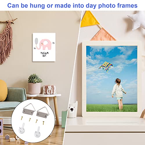 Unfinished Wood Canvas Panels Kit With Accessories - 9 X 12 Inch, Pack Of 4 Studio 3/4" Deep Board For Pouring Art, Craft, Painting And Encaustic Art #TOP4