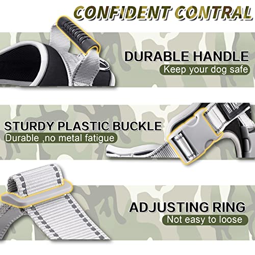 REHTRAD-Dog-Harness-Adjustable-Dog-Body-Belt-For-Large-Dogs-With-Copybook-Dog-Vest-XL-Black-Pack-of-1330-gram