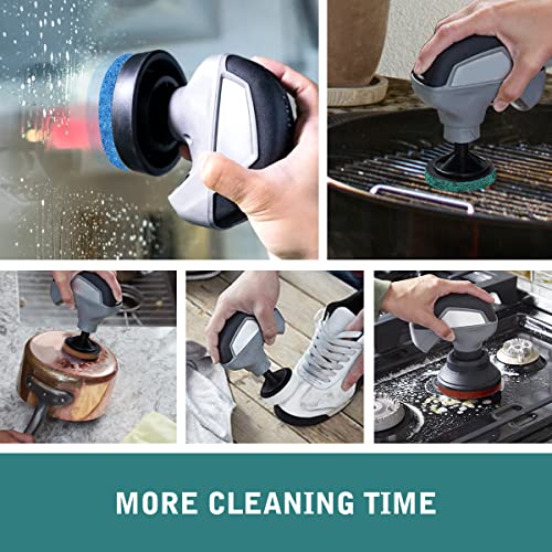 Lenink Replacement Pads Compatible With Dremel Versa, 8 Pcs Backing Cleaning Pad Power Scrubber Scour Pad (2 Brown Heavy Duty Pad, 2 Green Kitchen Pad, 2 Blue Microfiber Pad, 2 White Polishing Pad) #TOP5