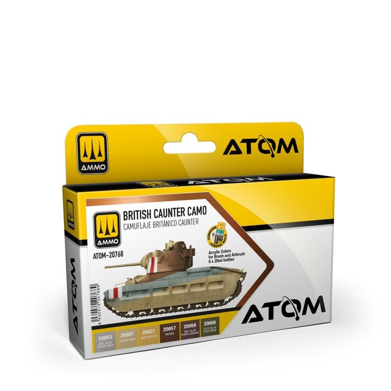 Mig Jimenez AMMO by British Camouflage Caunter zestaw - 6 farb akrylowych ATOM - ATOM-20768