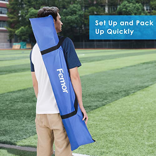 femor Portable Soccer Goal Nets, 6\' x 3\' Fold-Up Soccer Target Goal with Carrying Bag for Kids and Teens, Backyard Games and Practice, Set of 2 - Thumbnail 6