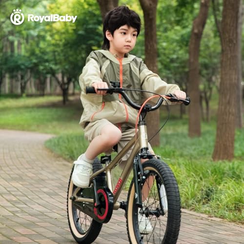 Image of RoyalBaby EZ-Pro Kids Bike, Lightweight Aluminum 2-in-1 Balance to Pedal Bike with One-Key Switch, 14 16 18 20 Inch for Age 3-10 Years