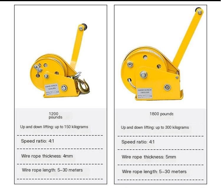 Herramienta universal para desmontaje y elevación con cabrestante 1200 lb miniatura 4