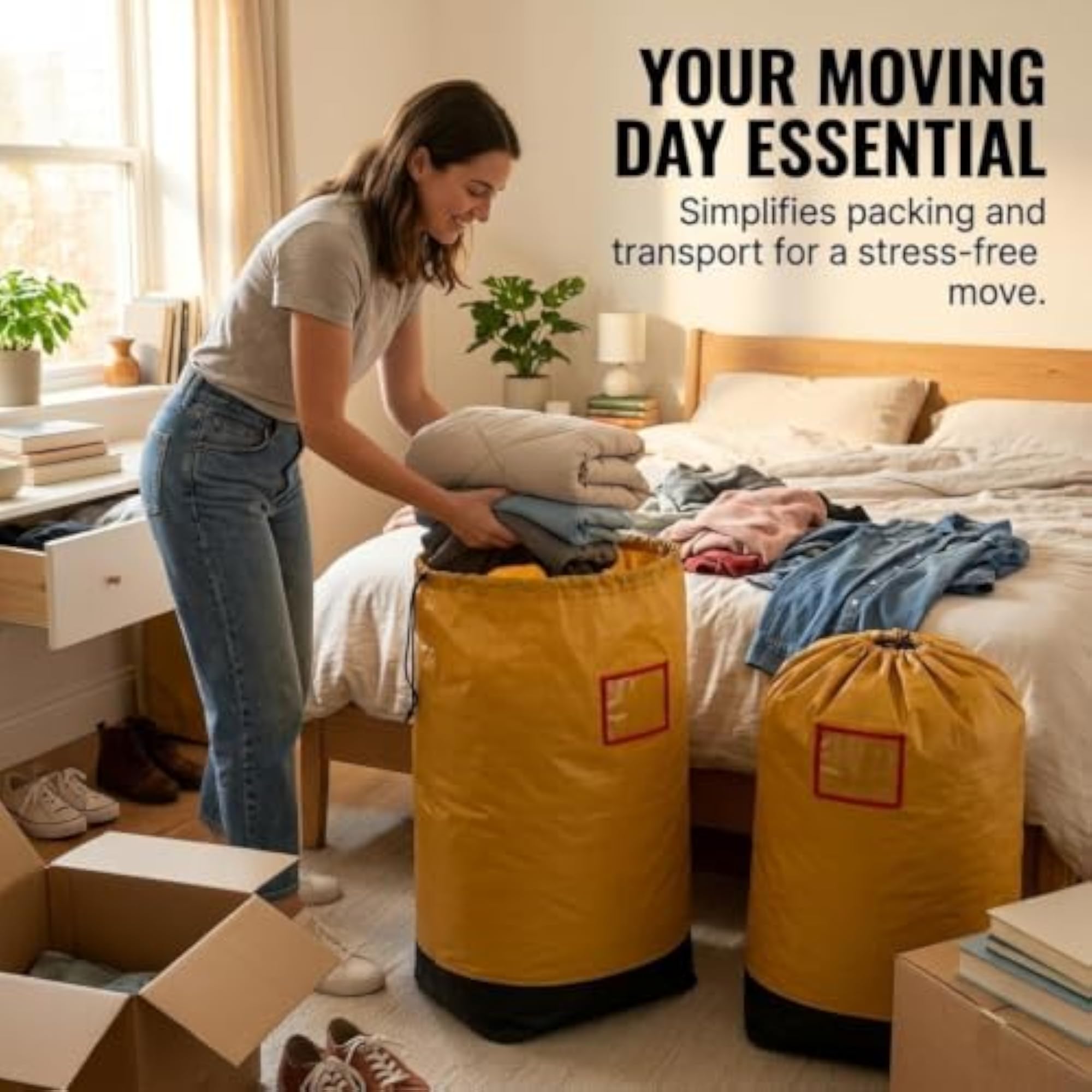 Large Capacity Moving Storage Bags, Blue