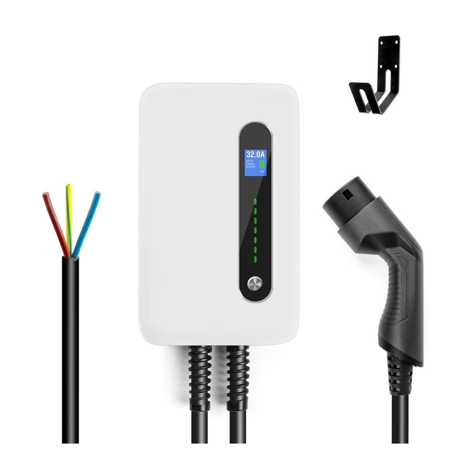 Ładowanie pojazdów elektrycznych Kabel stacji ładującej EV 32A Ładowarka samochodowa do pojazdów elektrycznych Kabel EVSE do montażu na ścianie typu 2 IEC 62196-2 poziom 2 240 V 7,6 kW