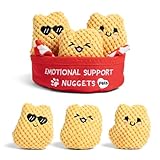 WHAT DO YOU MEME? Emotional Support Pet Nuggies by Relatable, Cuddly Dog Toys and Puppy Essentials, Great Gift Ideas for Your Furry Friend, Includes 3 Toys