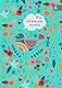 Vocabulary Notebook: B6 Notebook 2 Columns Small with A-Z Alphabetical Tabs Printed | Folk Bird and Floral Design Turquoise