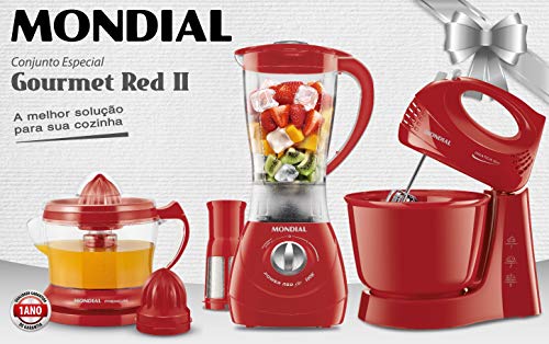 Conjunto Especial Kit Gourmet II, Vermelho, Mondial - KT-70