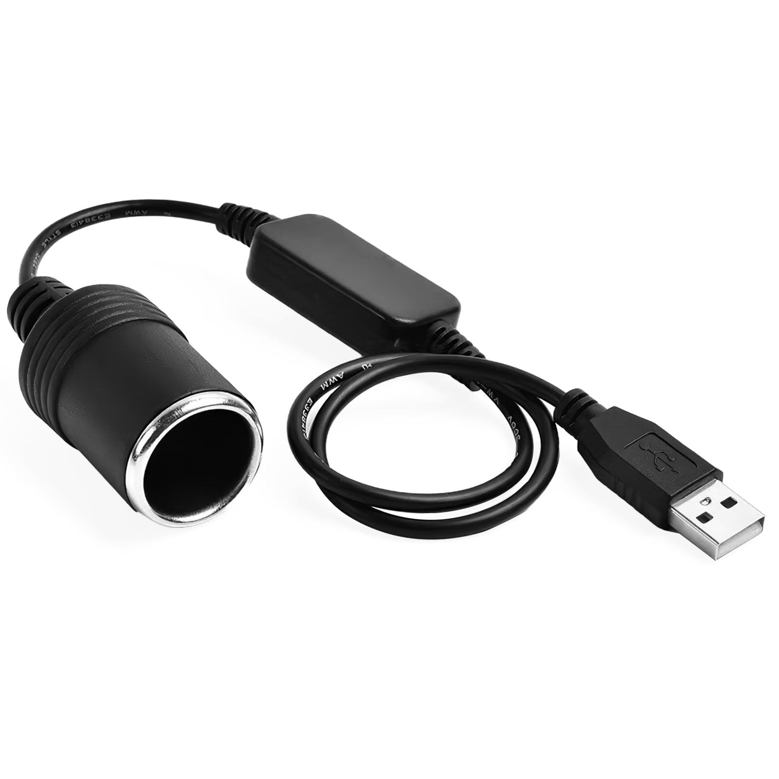 CoolShef USB to Cigarette Lighter Socket, 5V USB A Male to 12V 8W Adapter Converter Power Cable Car Charger Plug for Dash Cam, GPS, LED Light Strips, Car Purifier, E-Dog, Automotive Electronics-image-41