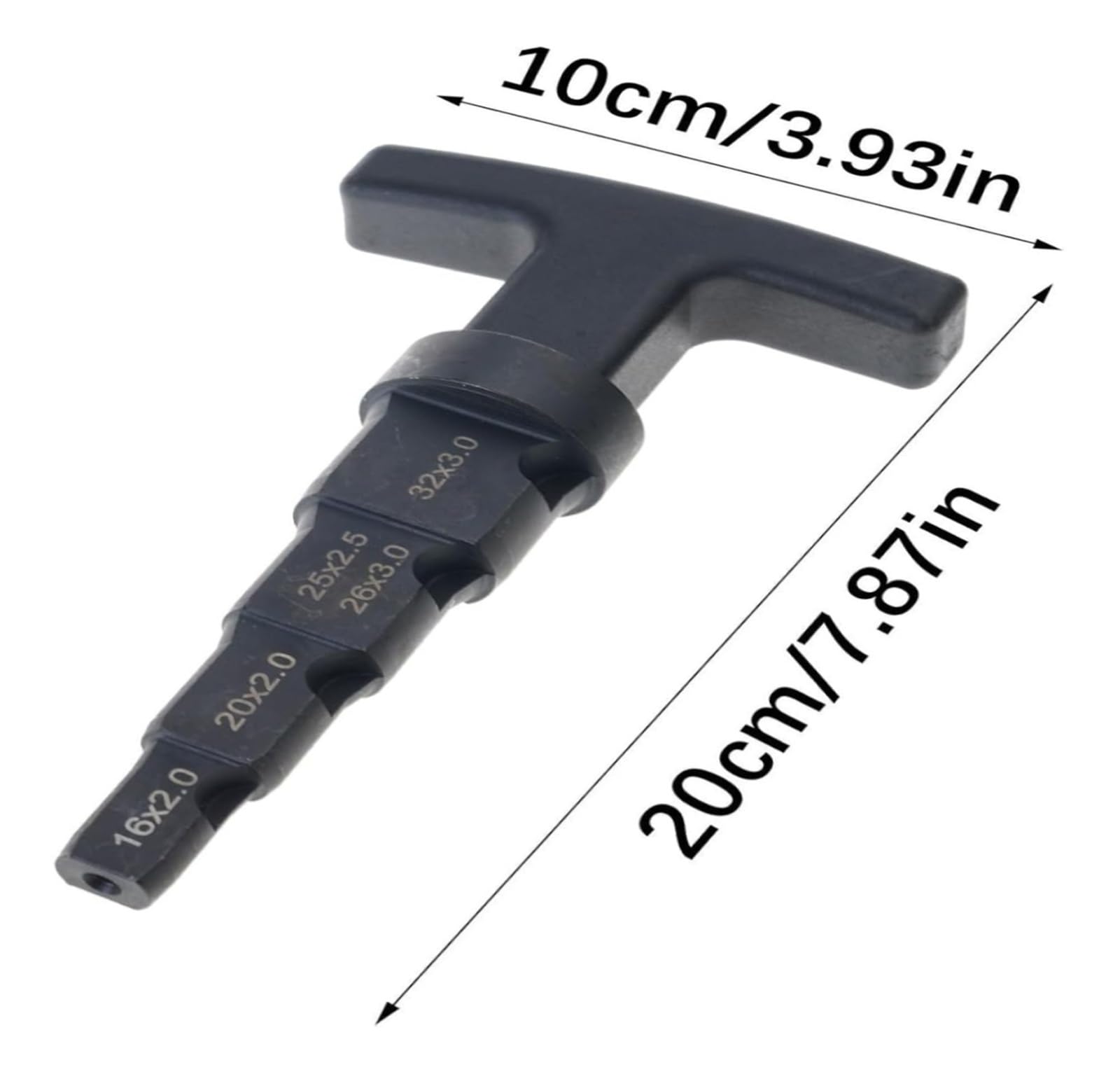 Herramienta de desbarbado de tuberías 4 en 1, escariador de calibración multicapa, herramienta de chaflán interno de 16/32mm, trinquete de fontanería for tuberías