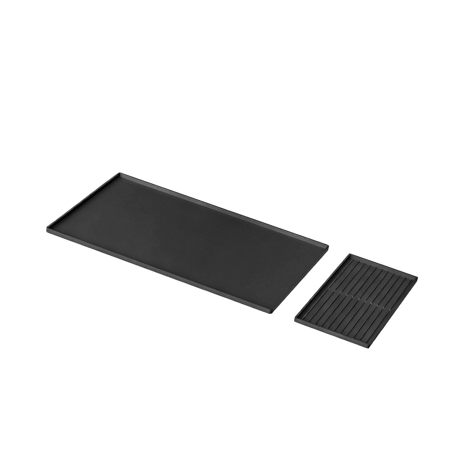 Xinsheinelry Premium Silicone Coffee Machine Mat with Raised Borders to Avoid Spills and Maintain Countertop 24x16 Inches Coffee with Raised Edges