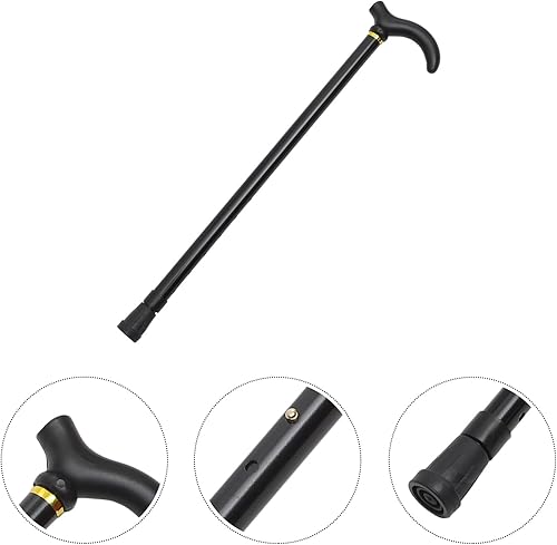 Miniatura 7 de Bastón retráctil de 2 secciones, bastón telescópico de aleación de aluminio, bastón plegable para hombres, mujeres y adultos