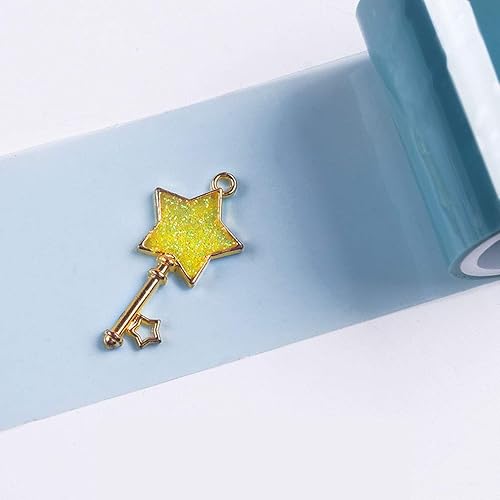 Miniatura 3 de 2 rollos de cinta de resina UV marco de aleación herramienta de fabricación de joyas para manualidades, accesorios de bricolaje, azul
