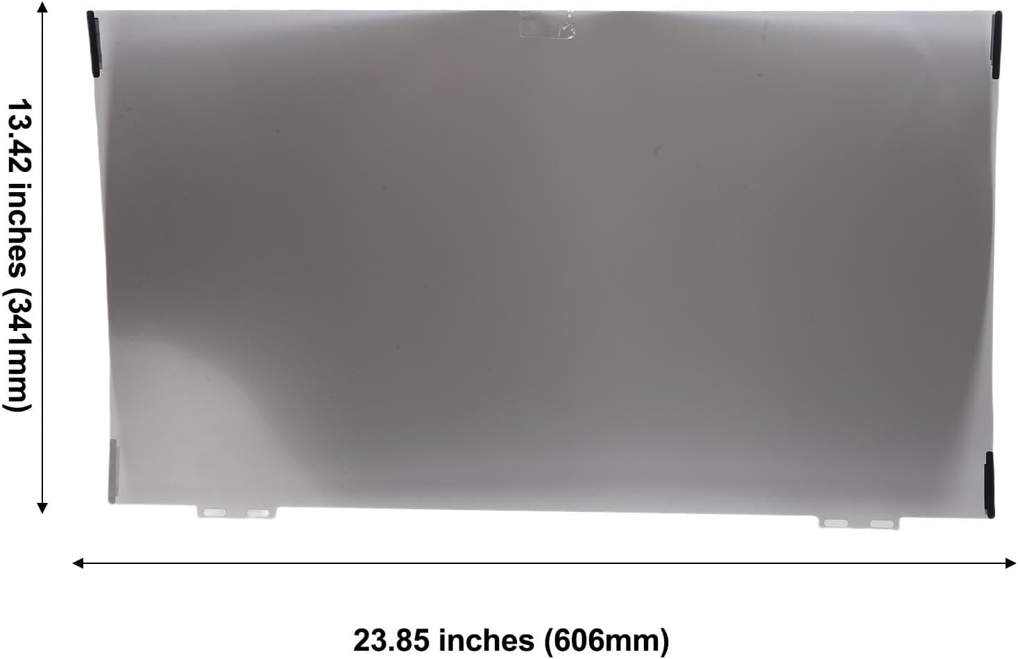 Dimensions of the PUSOKEI 27-Inch Privacy Screen Filter