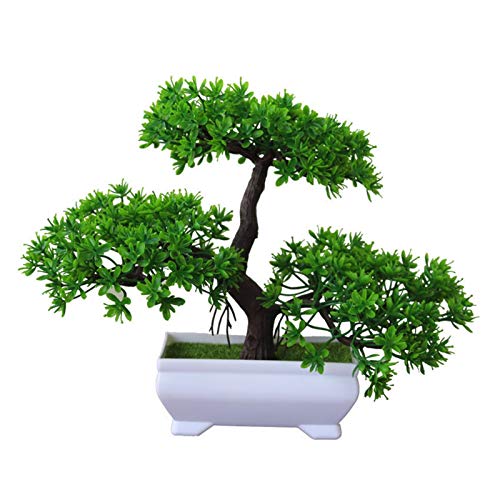 Künstlicher Bonsai-Baum, 1 Stück, künstliche Pflanzen, Bonsai, kleine Baum-Topfpflanzen, künstliche Blumen, Topfornamente für Heimdekoration, Zimmer, Hotel, Gartendekoration - Image 3