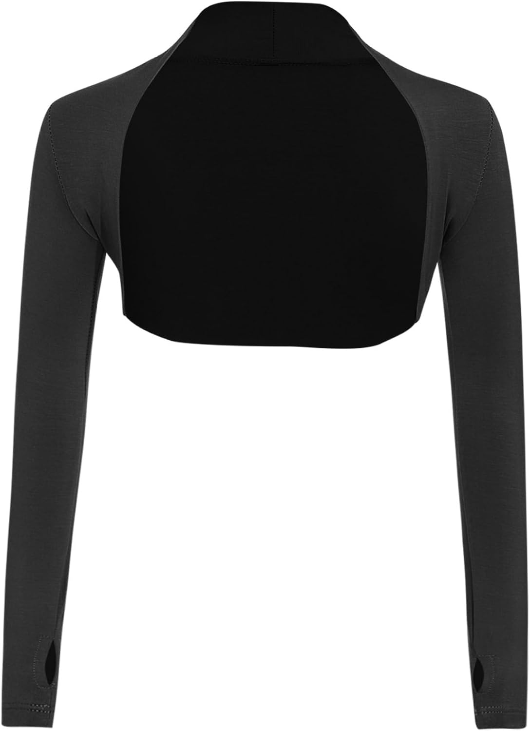 Girls Ballet Wrap Top for Leotard Long Sleeve Bolero Shrug Cropped Top Cardigan Sweater Dance Warm Up