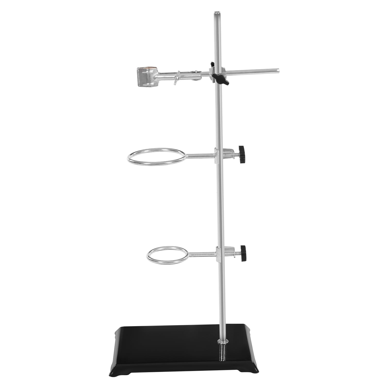 TFCFL Laboratory Stands Support Set, Lab Stand Support with Clamp, Lab Stand Set Laboratory Grade Metalware Set with Burette Clamp and Flask Ring Clamps