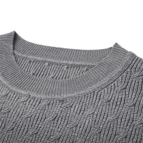 Men's O-Neck Sleeveless Pullover Sweater Vest Basic Knitted Craft Tank Tops4