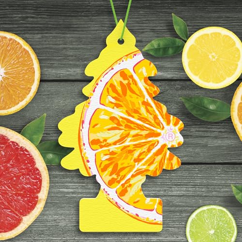 Image of LITTLE TREES Car Air Freshener | Hanging Tree Provides Long Lasting Scent for Auto and Home | 24 Air Fresheners |Sliced