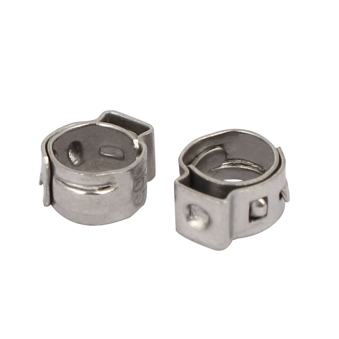 Aexit 5.3mm-6.5mm 304 Clamps Stainless Steel Adjustable Cable Pipe Tight Hose Strap Clamps Clamps 10pcs