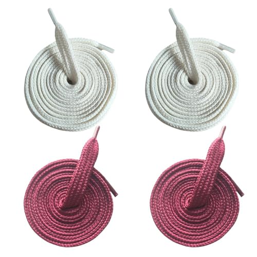 4 Pieces Dark Red/Cream Flat Hoodie Drawstrings Cord Replacement 10mm X 50 Inch Draw String for Sweatpants, Sweatshirt, Jacket, Coats, Shorts, Pants, Swim, Trunks, Sewing Threader