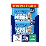 Andrex® Ultimate Fresh XL Incontinence Flushable Hygiene Wipes - Odour Control, Moist Toilet Tissue, 280 sheets