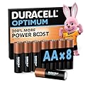 DURACELL Optimum AA Batterie (Confezione da 8​) – Batterie Alcaline da 1,5 V – 200% Più Attivi Power Boost – Soddisfano le Esigenze dei Dispositivi Moderni – 100% Riciclabili – MX1500